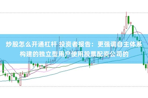 炒股怎么开通杠杆 投资者报告：更强调自主体系构建的独立型用户使用股票配资公司的